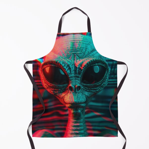 Item preview, Otherworldly Vision - 3D Alien Portrait Art Print designed and sold by Nicholas Panek.