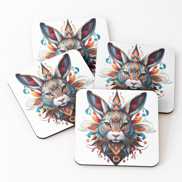 Item preview, Tribal rabbit spirit logo designed and sold by Laufer15.