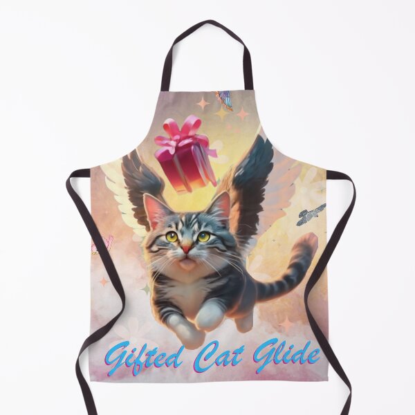 Item preview, Flying High on Furry Wings Gifted Cat Glide Delivers Delight designed and sold by DesignDistrict7.