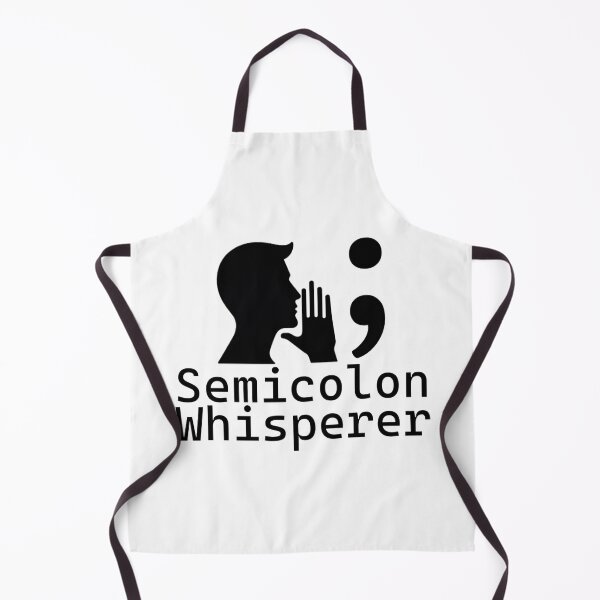 Item preview, Whispered Syntax: The Semicolon Secret - Programmer's Statement designed and sold by MnDShirts.