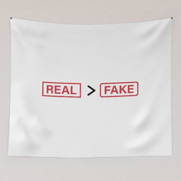 Item preview, Real over Fake designed and sold by Bananobanini.