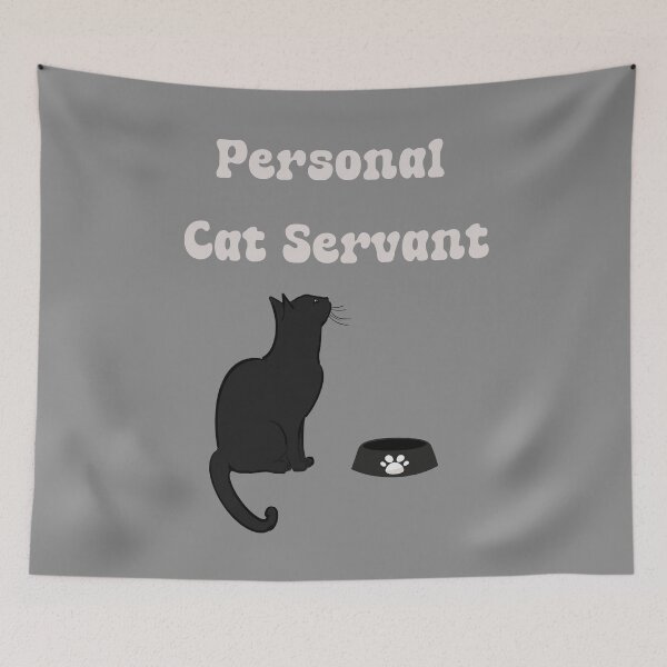 Item preview, Funny Black Cat Personal Servant  designed and sold by ArtFromBeyond.