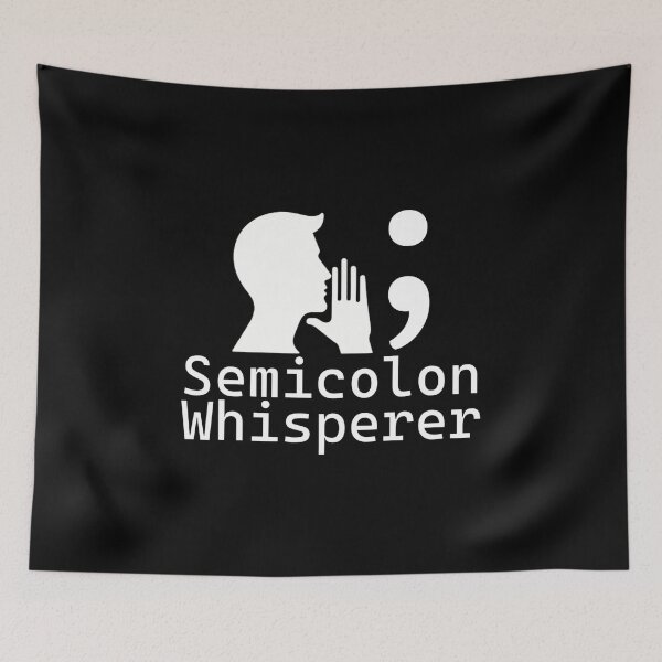 Item preview, Whispered Syntax: The Semicolon Secret - Programmer's Statement designed and sold by MnDShirts.