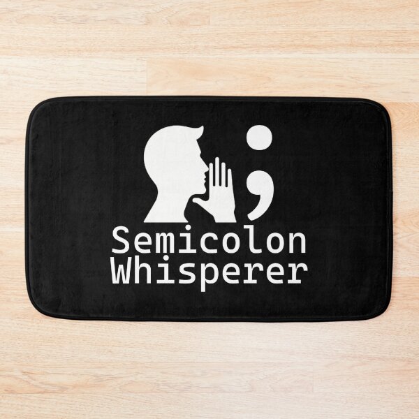 Item preview, Whispered Syntax: The Semicolon Secret - Programmer's Statement designed and sold by MnDShirts.