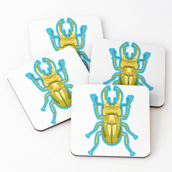Item preview, Mountain Stag Beetle (Golden) designed and sold by SamDaytonArt.