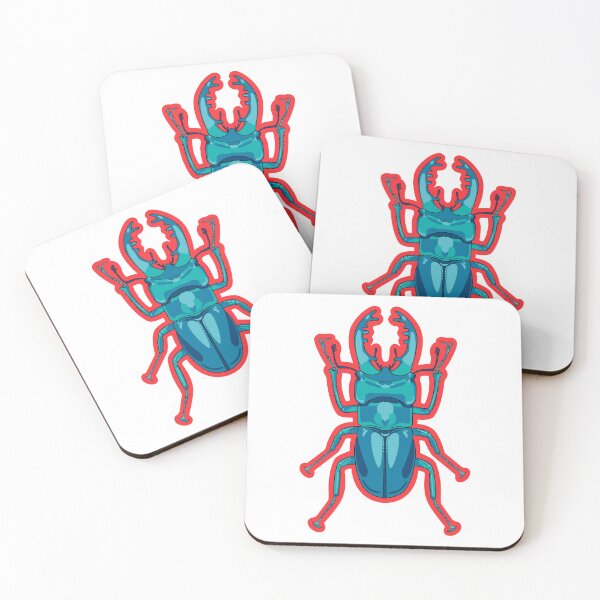 Item preview, Mountain Stag Beetle (Teal Version) designed and sold by SamDaytonArt.
