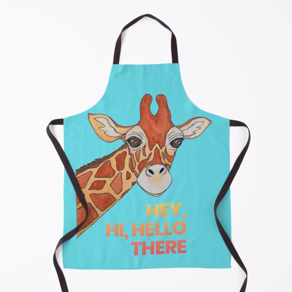 Item preview, Giraffe says, “Hello” designed and sold by LuvbuzzArt.