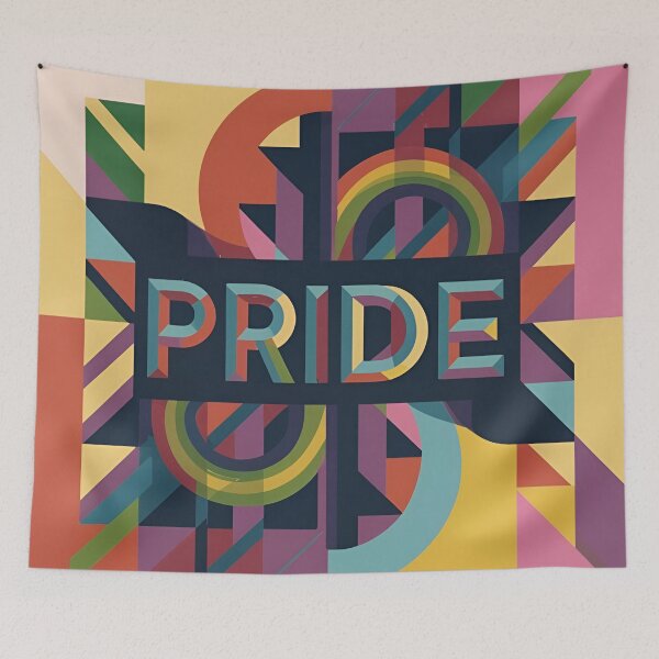 Item preview, Progress pride, colorful inscription designed and sold by LuckyFamily.