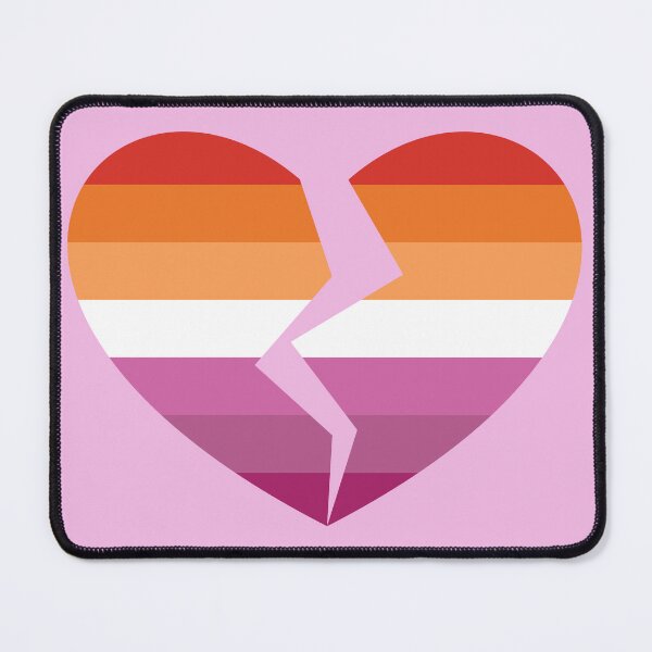 Item preview, Broken Hearted Lesbian, LGBT Broken Love designed and sold by NobizArtwerkz.