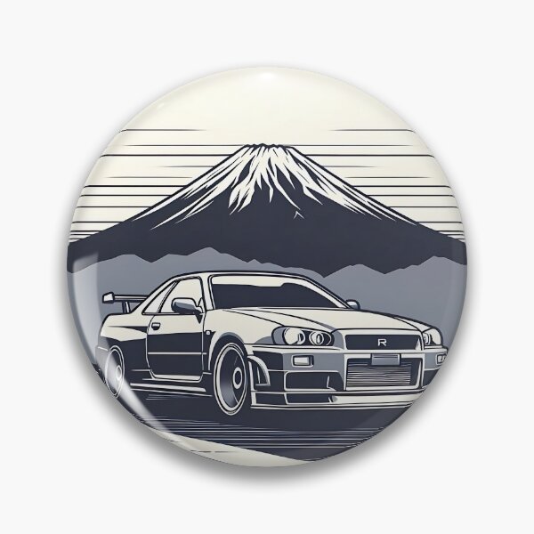 Item preview, Midnight Cruise - Skyline R34 and Mt. Fuji designed and sold by MnDShirts.