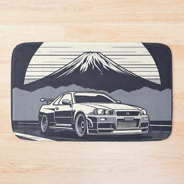 Item preview, Midnight Cruise - Skyline R34 and Mt. Fuji designed and sold by MnDShirts.