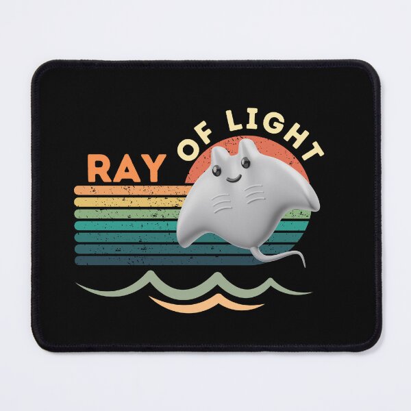 Item preview, Ray of Light – Cute Ocean Manta Ray Retro Sunset Tee designed and sold by bobparduephoto.