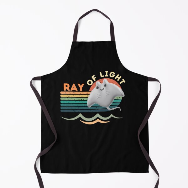 Item preview, Ray of Light – Cute Ocean Manta Ray Retro Sunset Tee designed and sold by bobparduephoto.