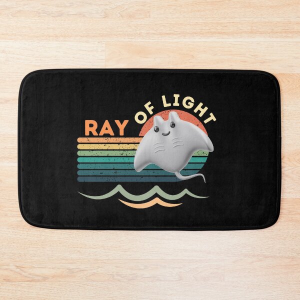 Item preview, Ray of Light – Cute Ocean Manta Ray Retro Sunset Tee designed and sold by bobparduephoto.