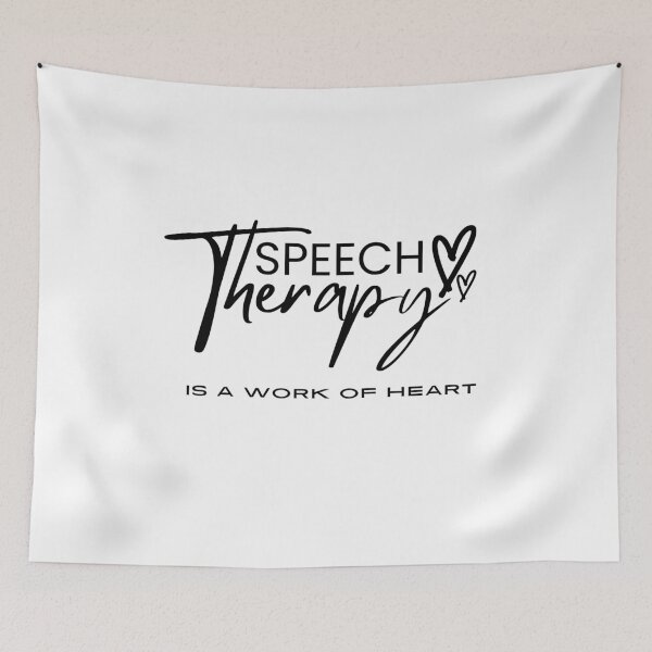 Item preview, Speech Therapy , is a work of heart, Inspirational Therapy saying for End of Year Speech for Teacher  designed and sold by CHAMSSTORE.