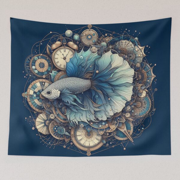 Item preview, Betta Fish Baroque Style betta Pet designed and sold by CoffeeIsATrip.