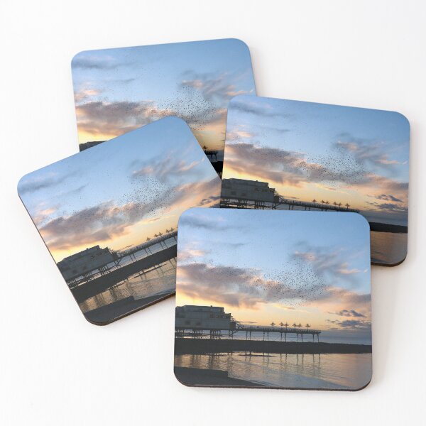 Item preview, Golden hour starlings designed and sold by GreyFeatherPhot.