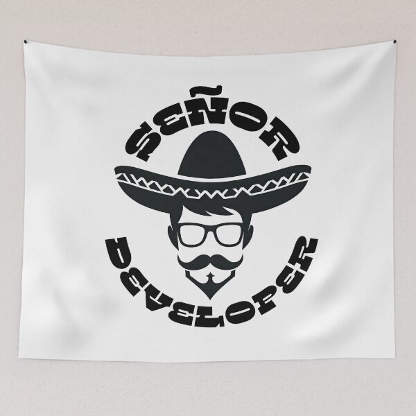 Item preview, Señor Developer: Master of Code Fiesta designed and sold by TuringTacoTales.