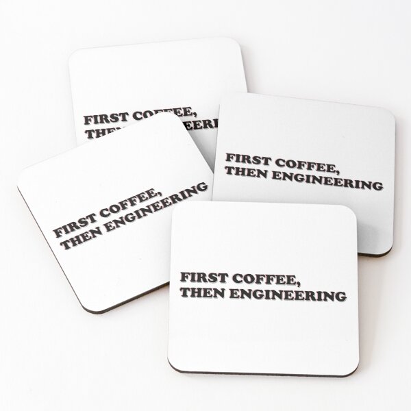Item preview, First Coffee Then Engineering designed and sold by ScienceCorner.