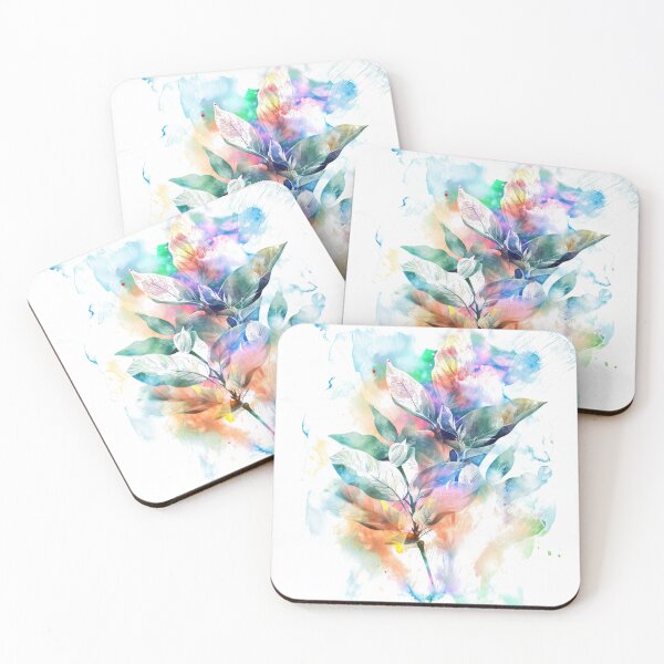 Item preview, Whispers of Nature: Watercolor Flowers and Leaves Serenade designed and sold by Philipe3d.