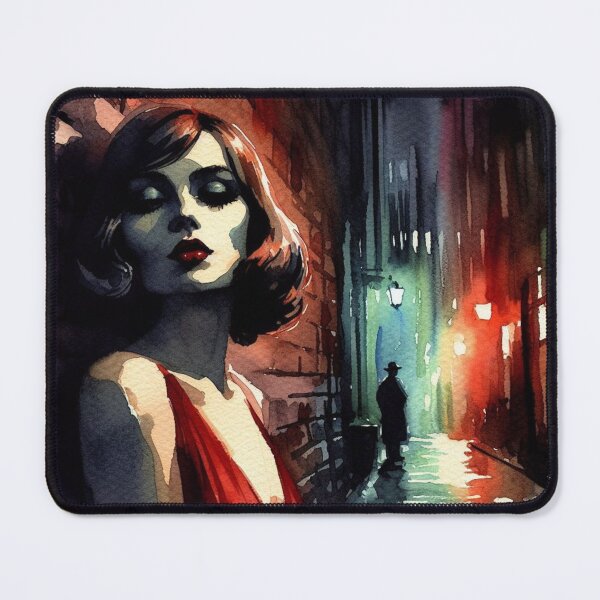 Item preview, Noir Vintage Femme Fatale [Watercolor] designed and sold by RESToRAPTOR.