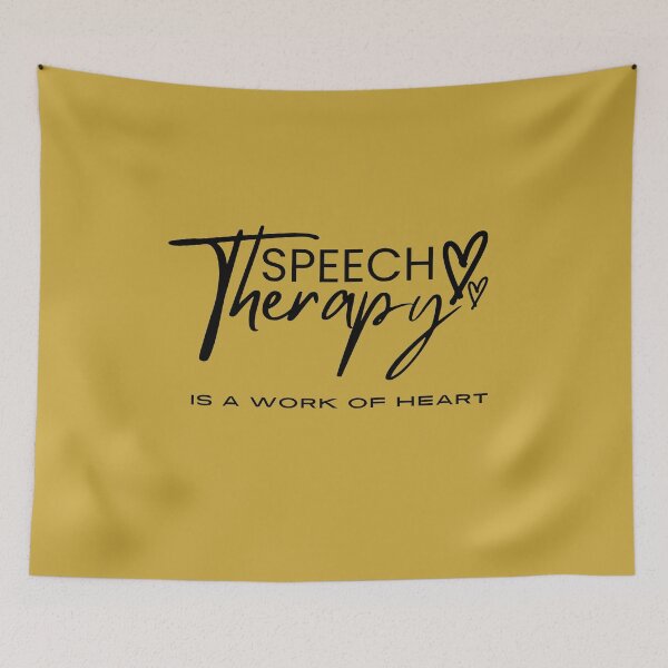 Item preview, Speech Therapy , is a work of heart, Inspirational Therapy saying for End of Year Speech for Teacher  designed and sold by CHAMSSTORE.