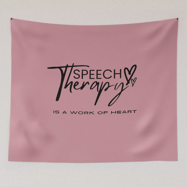 Item preview, Speech Therapy , is a work of heart, Inspirational Therapy saying for End of Year Speech for Teacher  designed and sold by CHAMSSTORE.