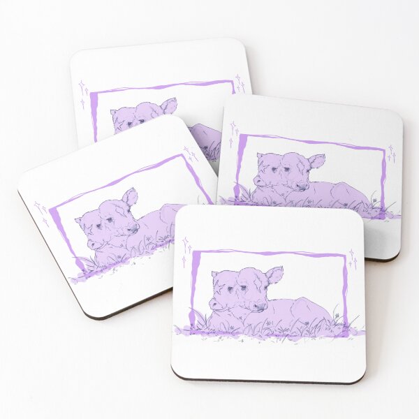 Item preview, Two Headed Calf - Twice as bright as usual - Lavander - purple designed and sold by Mossymagpies.