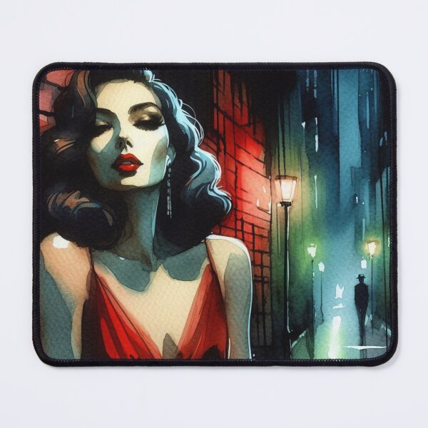Item preview, Noir Vintage Femme Fatale [Watercolor] designed and sold by RESToRAPTOR.