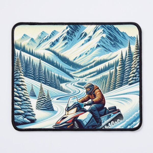 Item preview, Snowmobiling Mountains | Snowmobile | Winter | Nature designed and sold by ShopCoolStop.