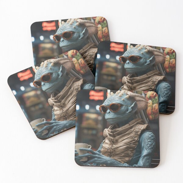 Item preview, Alien reptile drink tea designed and sold by oilidesing.