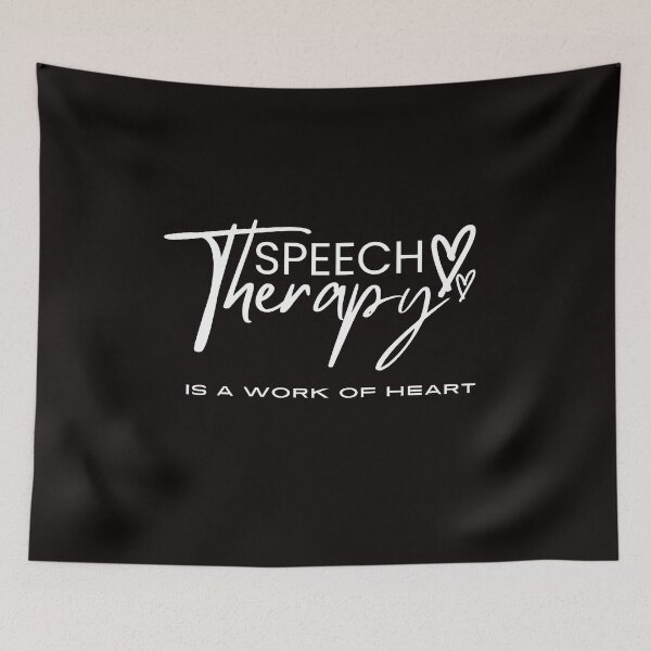 Item preview, Speech Therapy , is a work of heart, Inspirational Therapy saying for End of Year Speech for Teacher  designed and sold by CHAMSSTORE.