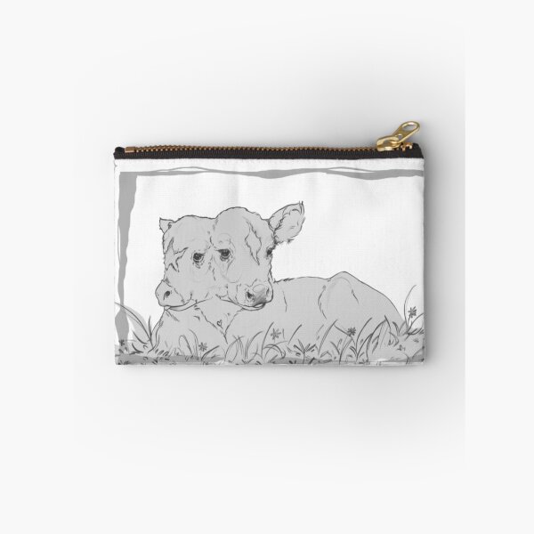 Item preview, Copy of Two Headed Calf - Twice as bright as usual - grey designed and sold by Mossymagpies.