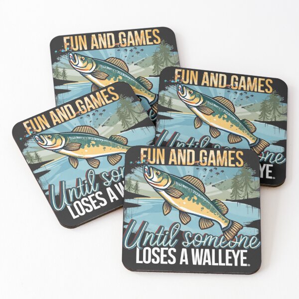 Item preview, Fun and Games until someone loses a walleye style Watercolor Splatter designed and sold by Pawel Oska.