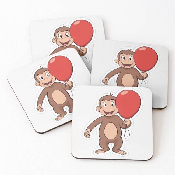 Item preview, curious george with a reed baloon designed and sold by Couture-Haven.