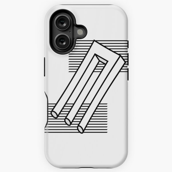 Vista previa del artículo con la obra «Ilusión óptica de tridente imposible», diseñado y vendido por VeryRandomShop.
