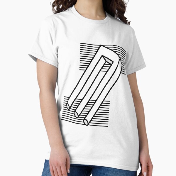 Vista previa del artículo con la obra «Ilusión óptica de tridente imposible», diseñado y vendido por VeryRandomShop.