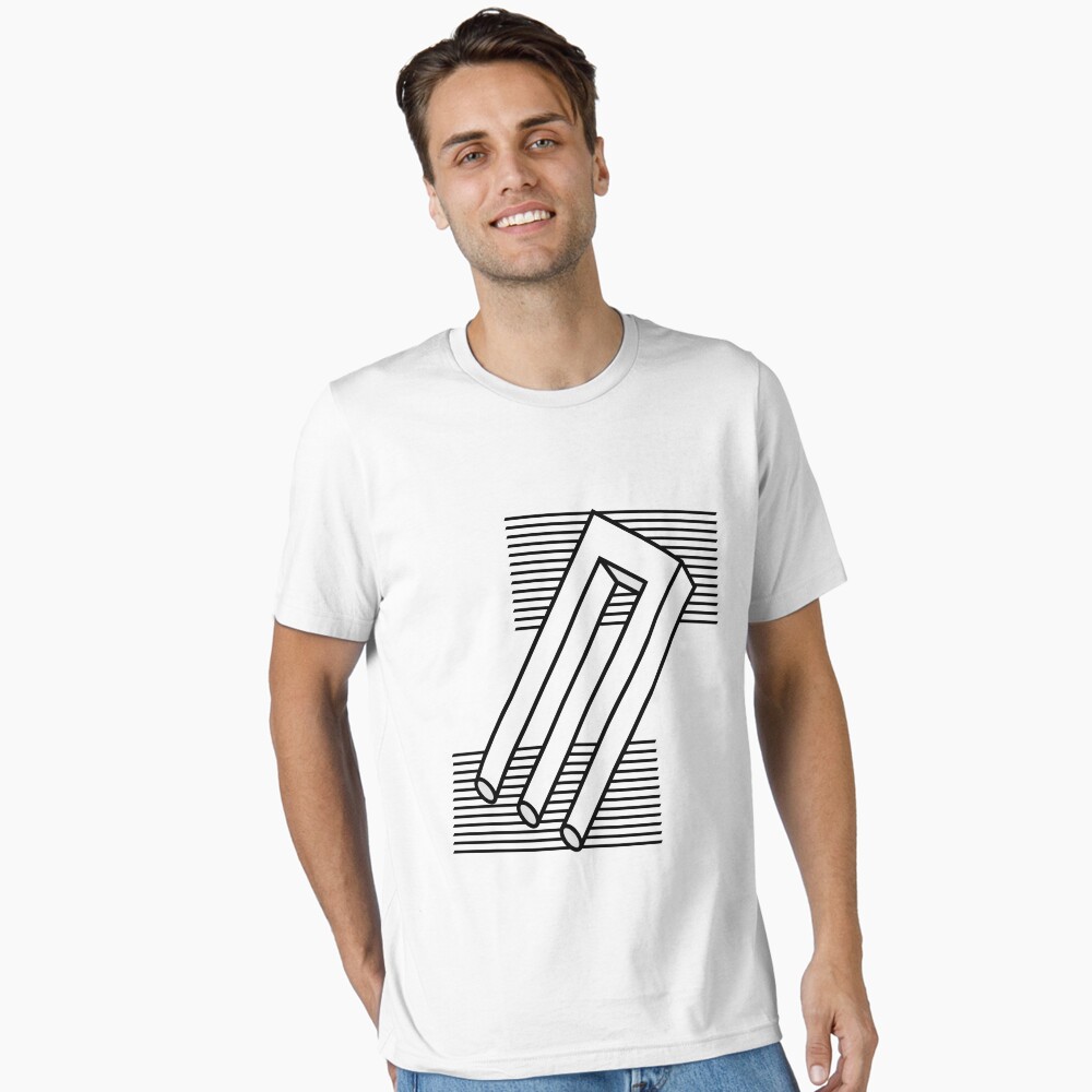Vista previa del artículo con la obra «Camiseta esencial», diseñado y vendido por VeryRandomShop.