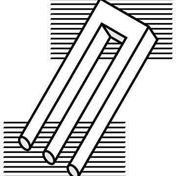 Imagen de la obra Ilusión óptica de tridente imposible de VeryRandomShop