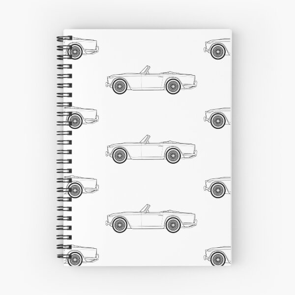 Item preview, Triumph TR4A Classic Car Outline Artwork designed and sold by RJWautographics.
