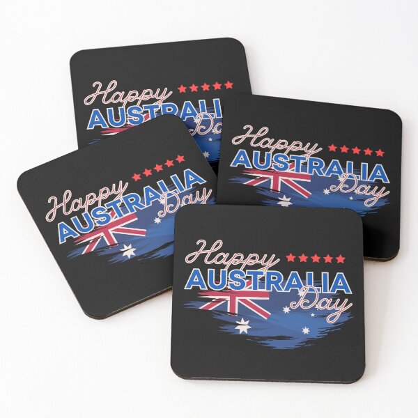 Aperçu de l'œuvre Happy Australia Day créée et vendue par Antomiko Design Studio.
