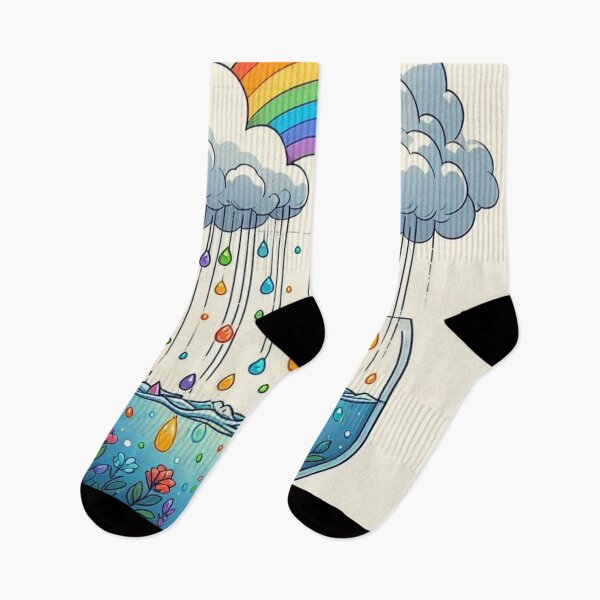 Item preview, Rainbow over the blooming ocean designed and sold by Lyavalio.