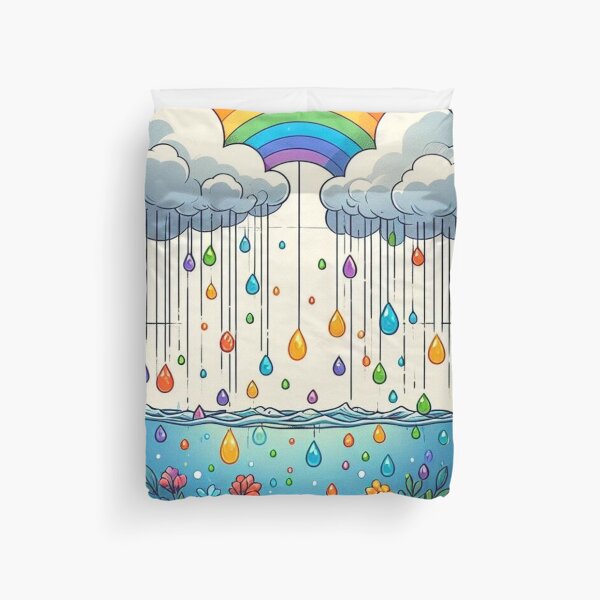 Item preview, Rainbow over the blooming ocean designed and sold by Lyavalio.