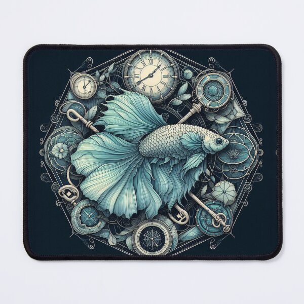 Item preview, Betta Fish Baroque Style betta Pet Key designed and sold by CoffeeIsATrip.