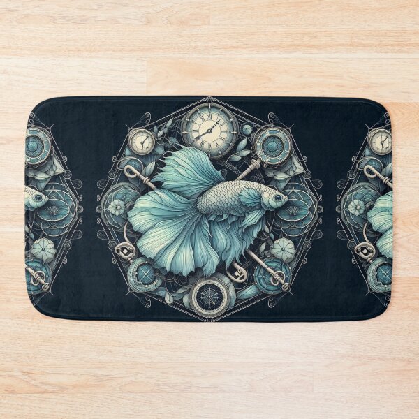 Item preview, Betta Fish Baroque Style betta Pet Key designed and sold by CoffeeIsATrip.