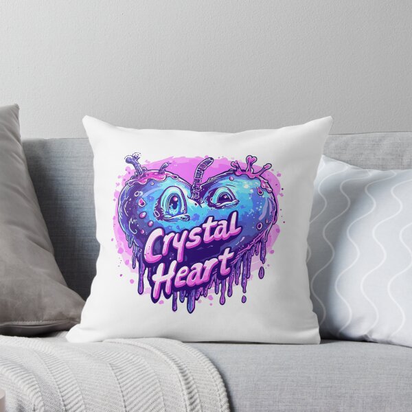Item preview, Crystal Heart weird face designed and sold by TheRealmWithin.