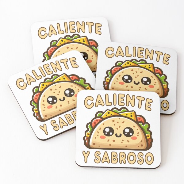 Item preview, Funny Cute Kawaii Taco Caliente Y Sabroso Spanish Adult Humor Sexy Saying designed and sold by Bad Kitty Designz.