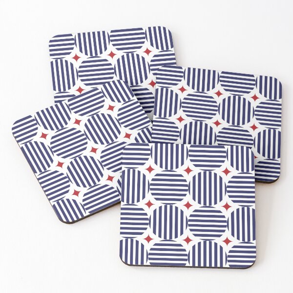 Item preview, stripes square  fabric pattern designed and sold by ViYa1.
