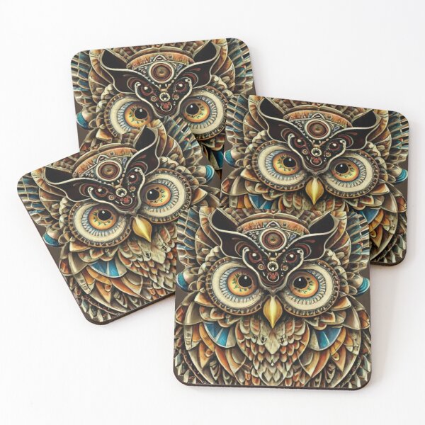 Item preview, Mandala-Inspired Ornate Owl designed and sold by NiRia Spot.