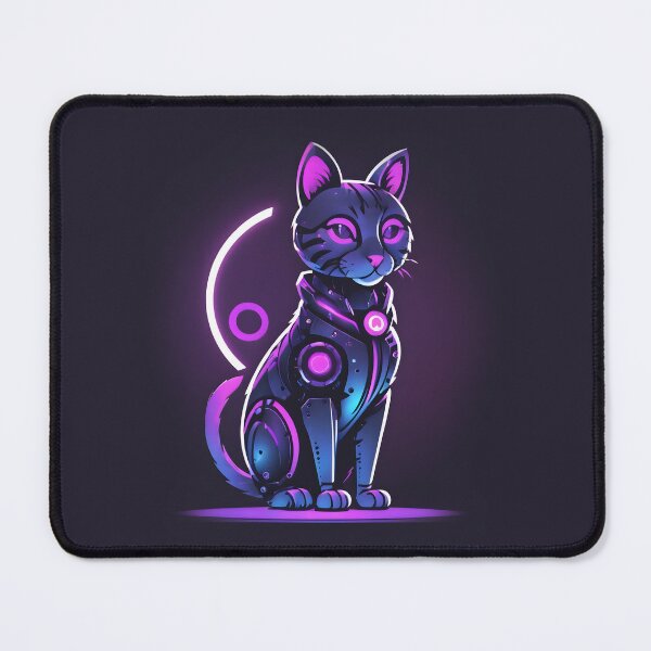 Item preview, Neon robotic cat designed and sold by OldschoolCrew.